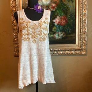 Linen top by Donna Karan